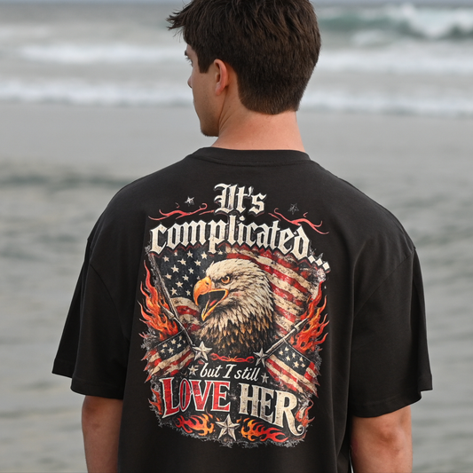 America. It's Complicated. Premium Unisex Box Tee