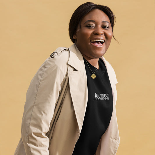 NEW ARRIVAL: Be Anxious for Nothing Embroidered Crew