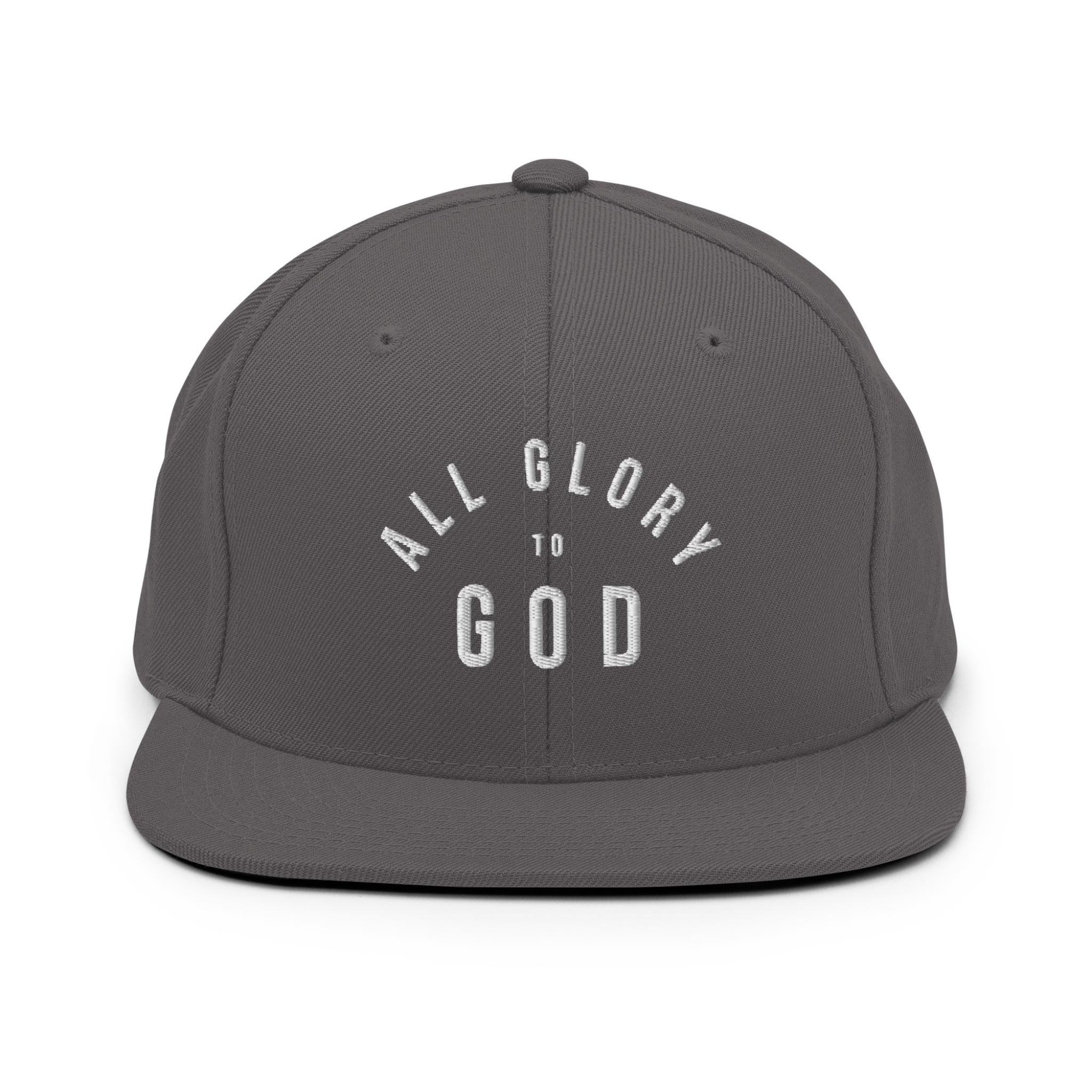All Glory to God Embroidered Snapback Hat