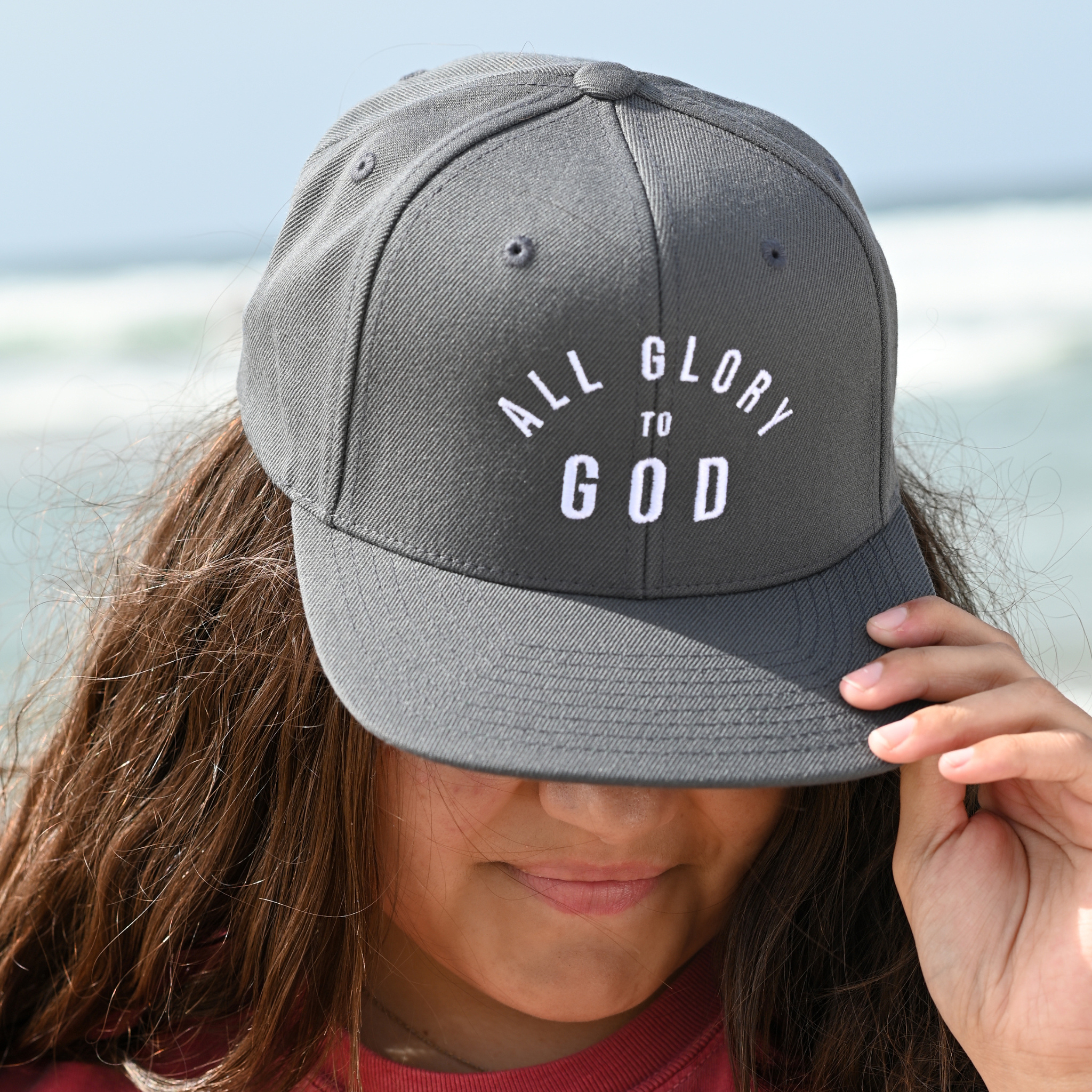 All Glory to God Embroidered Snapback Hat