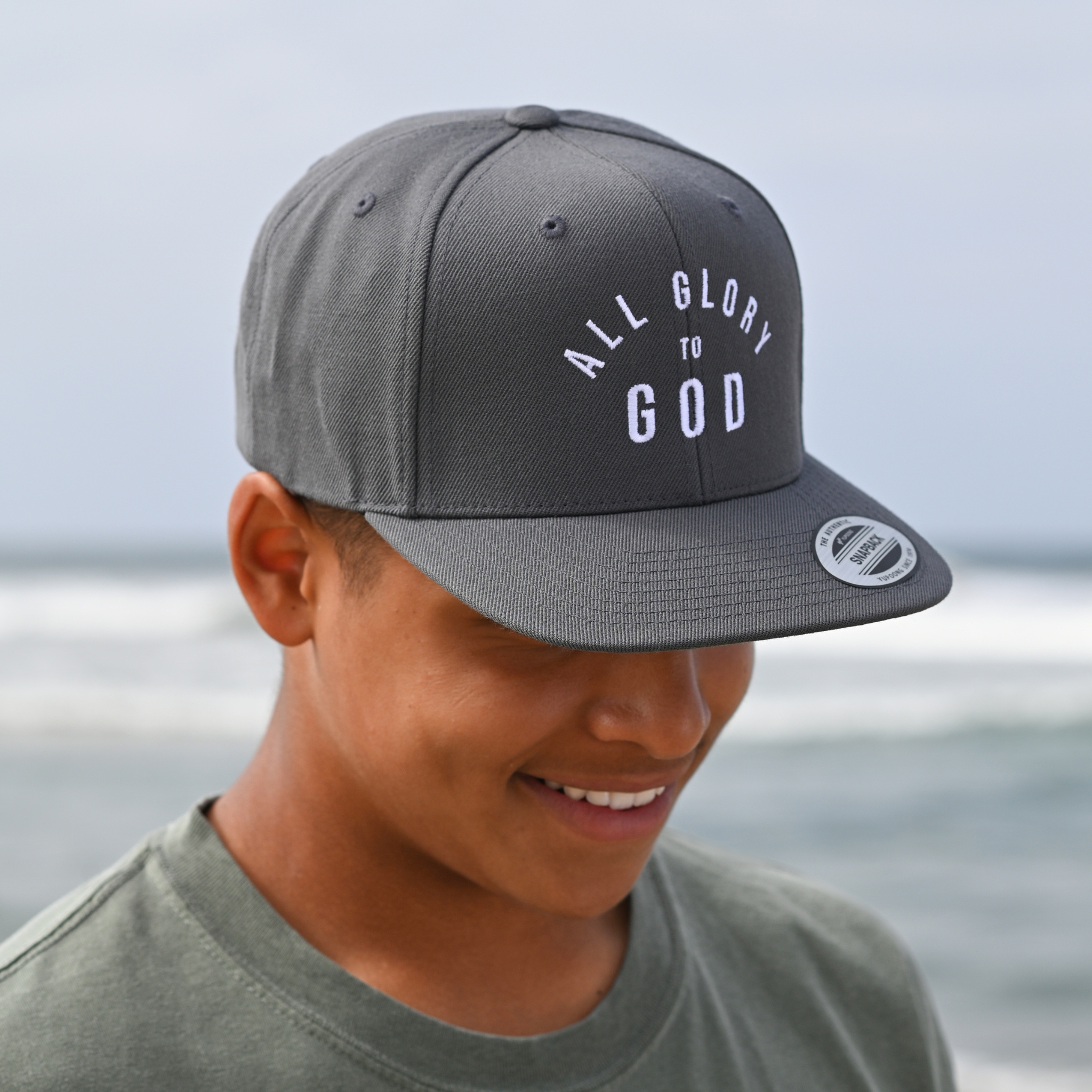 All Glory to God Embroidered Snapback Hat