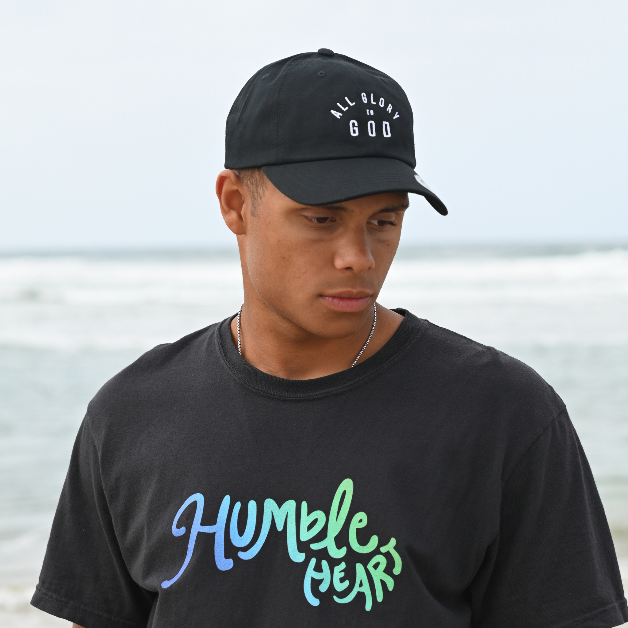 All Glory to God Embroidered Curved Brim Hat