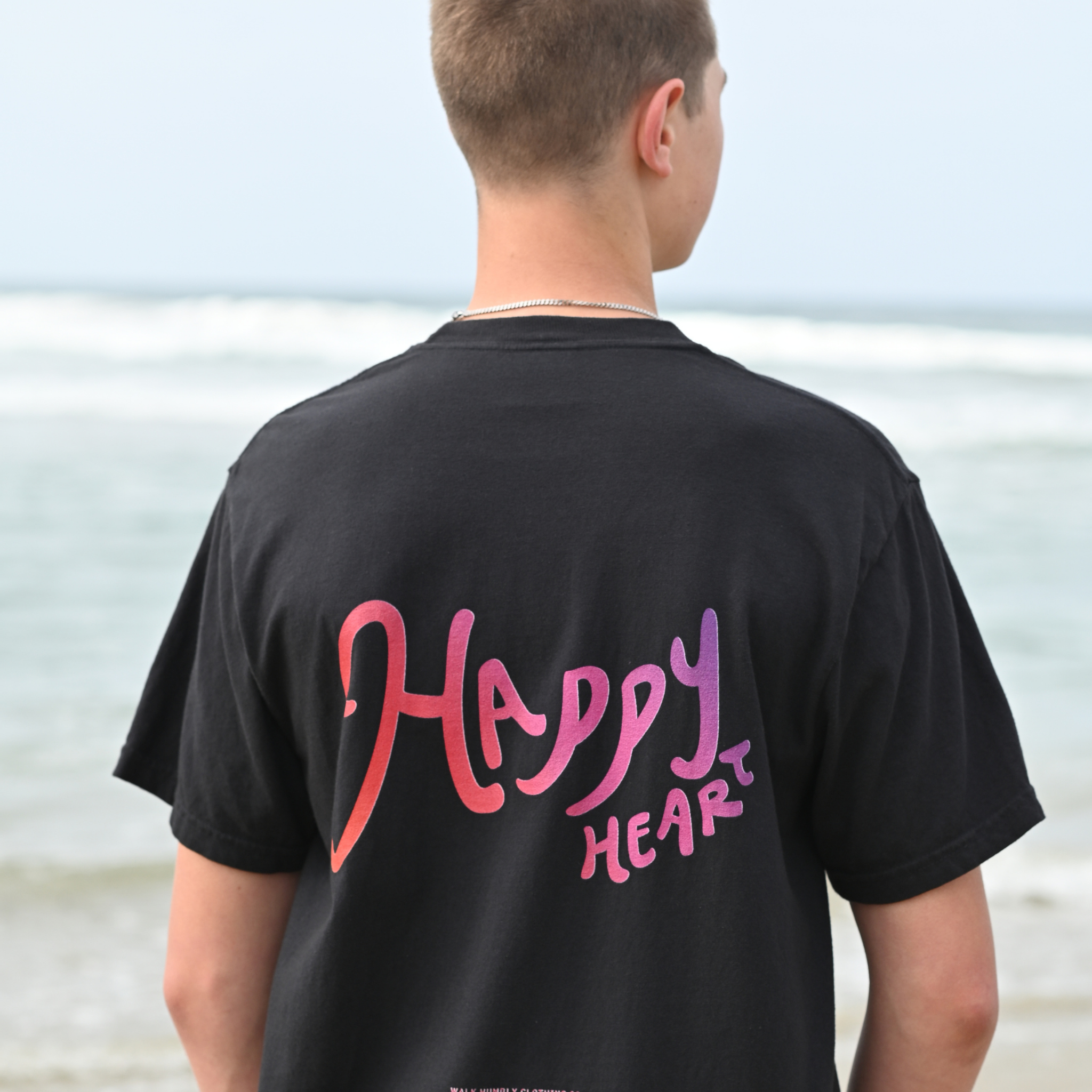 Humble Heart, Happy Heart Garment-Dyed Tee (Sunset)