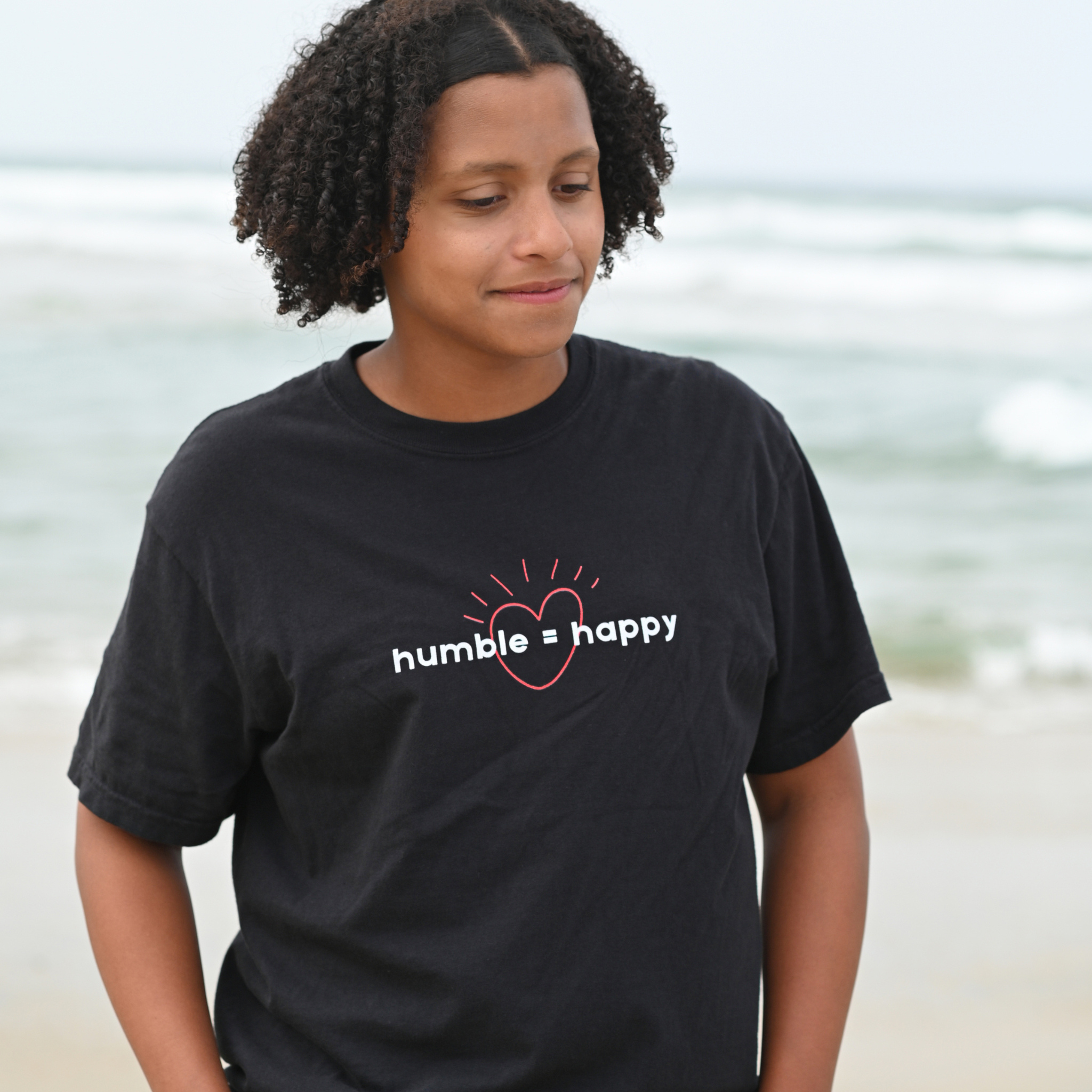 humble = happy garment-dyed tee