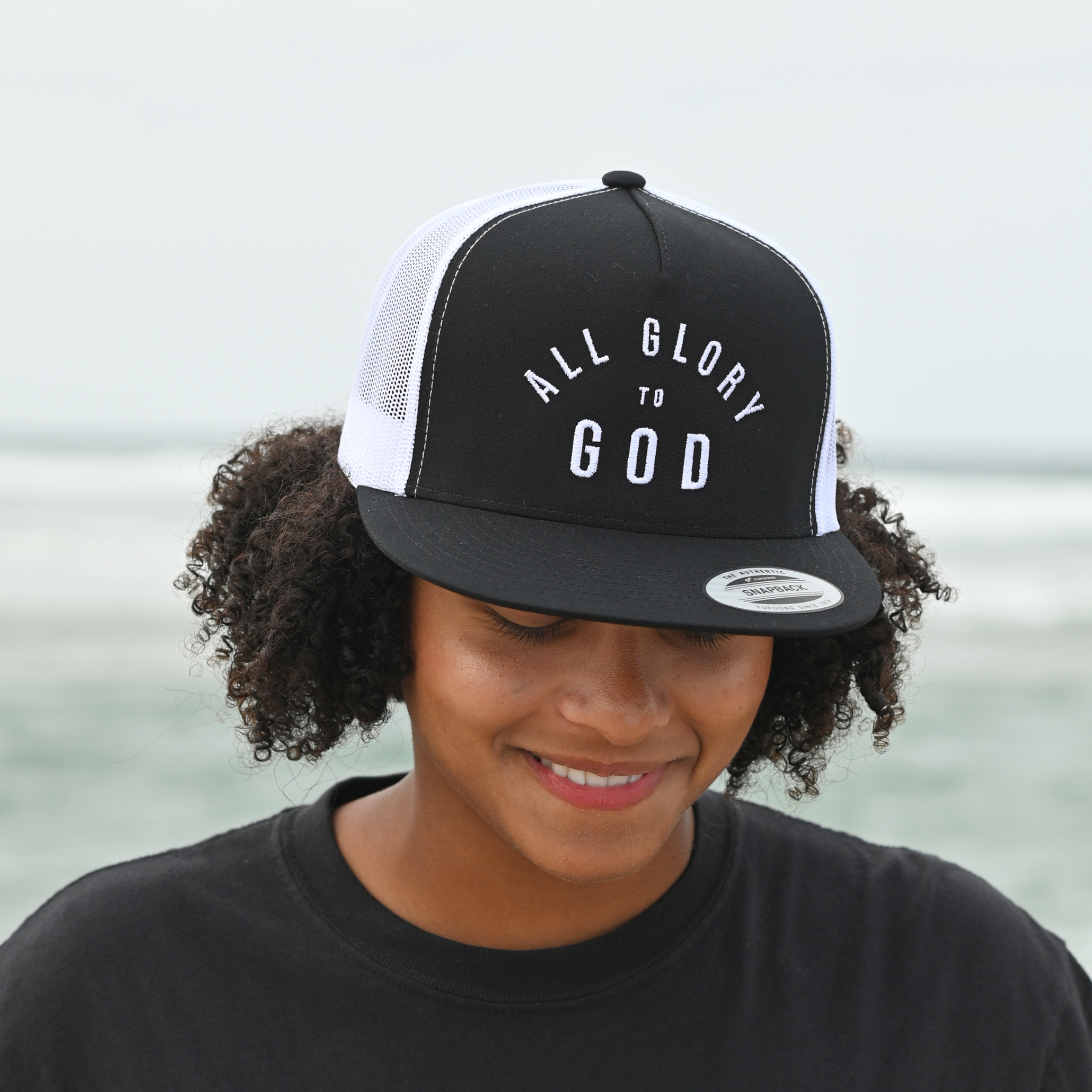 All Glory to God Embroidered Trucker Hat