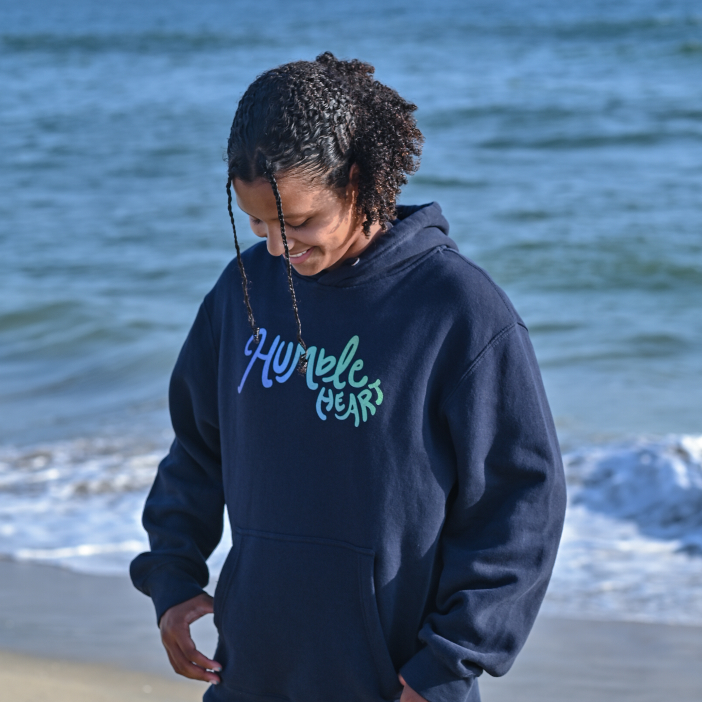 Humble Heart = Happy Heart Hoodie (Laguna)