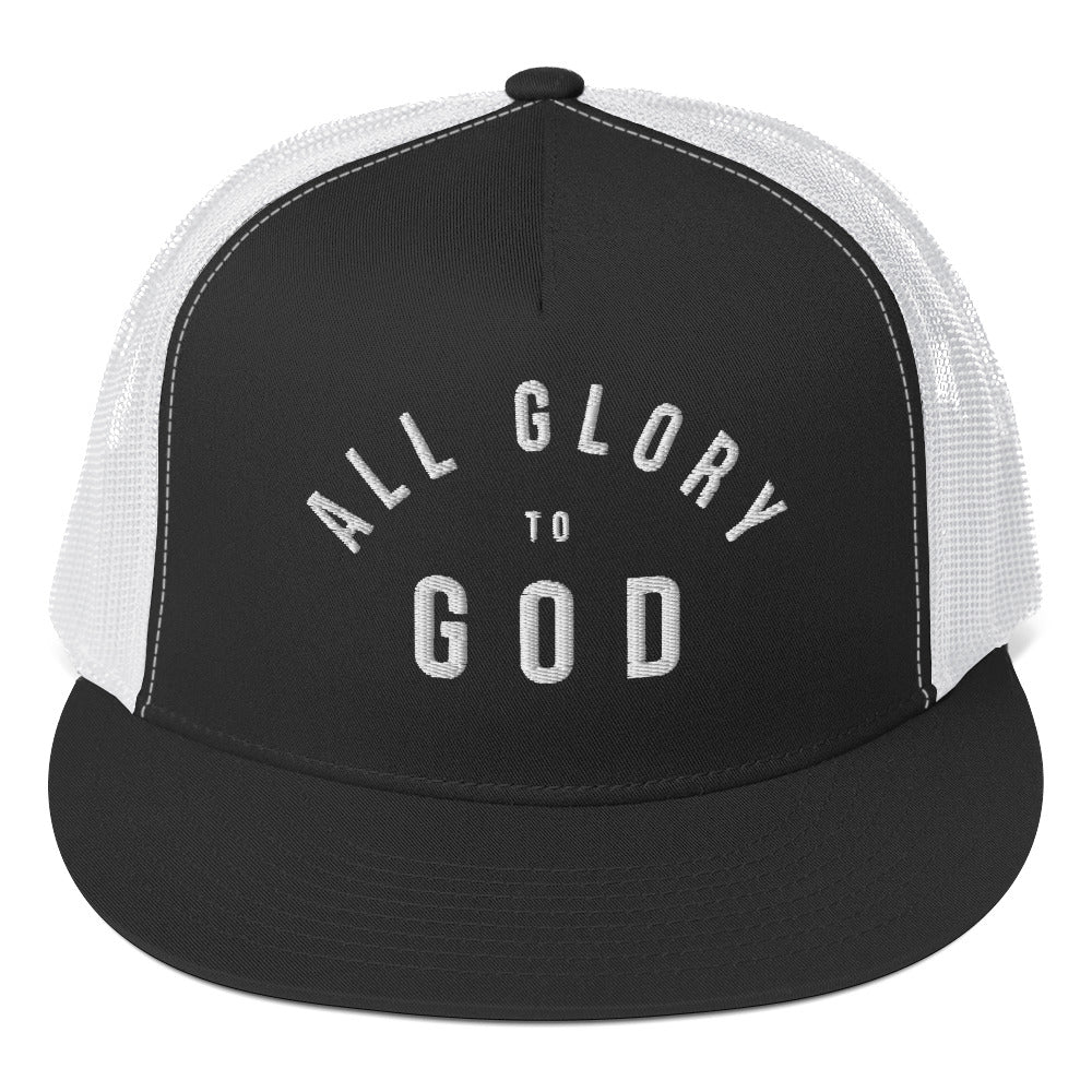 All Glory to God Embroidered Trucker Hat