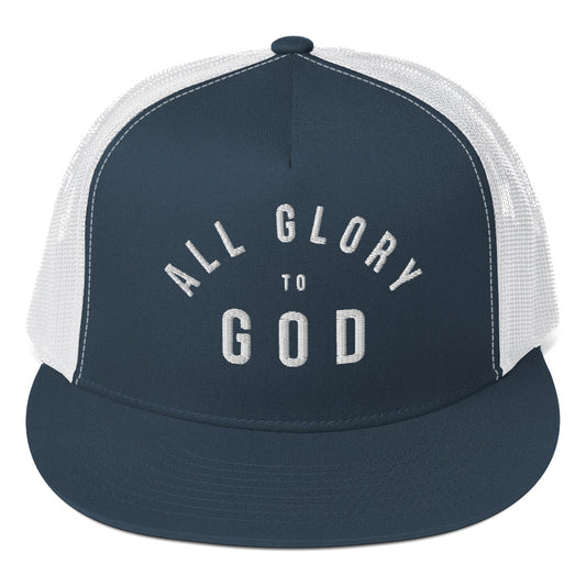 All Glory to God Embroidered Trucker Hat