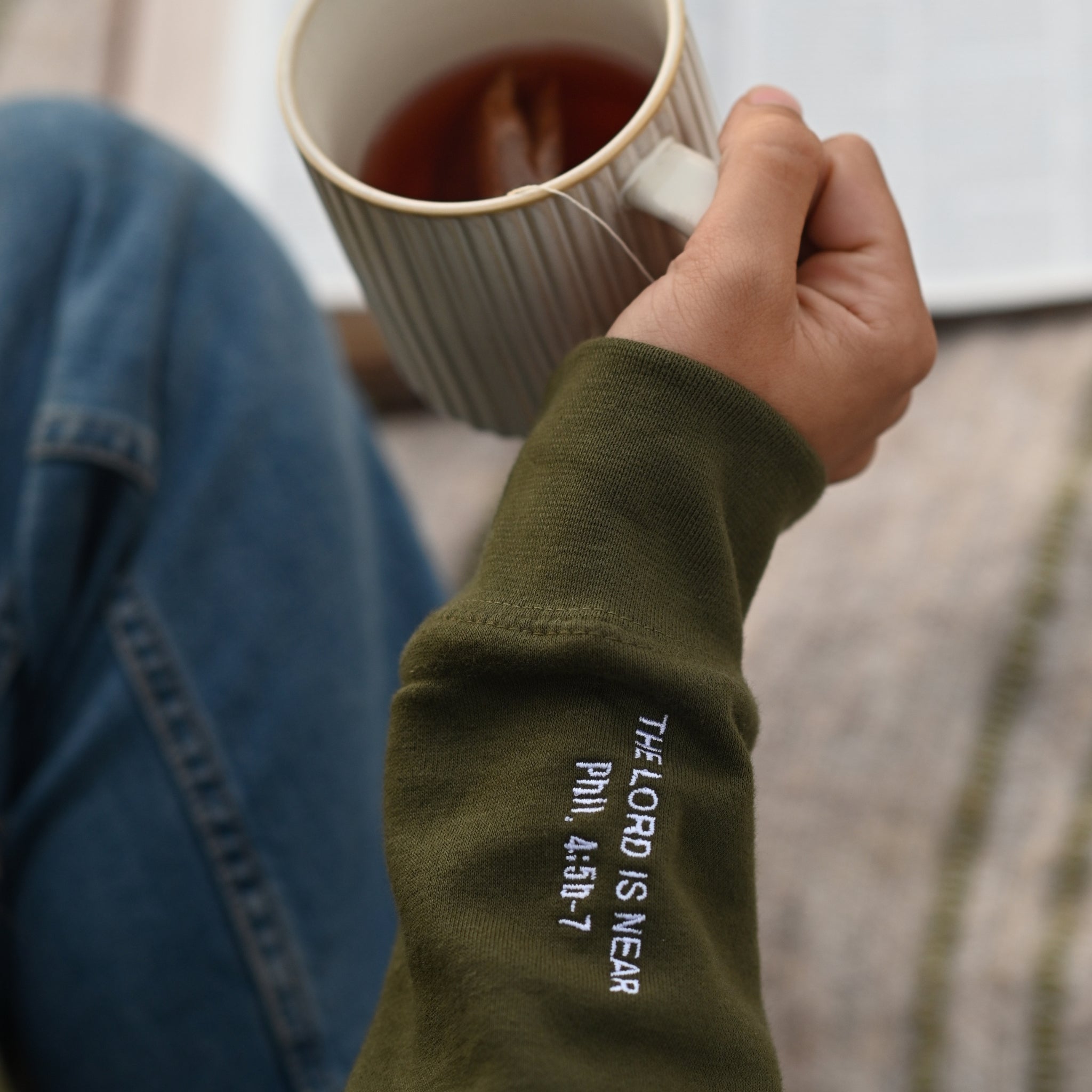 Be Anxious for Nothing Embroidered Hoodie