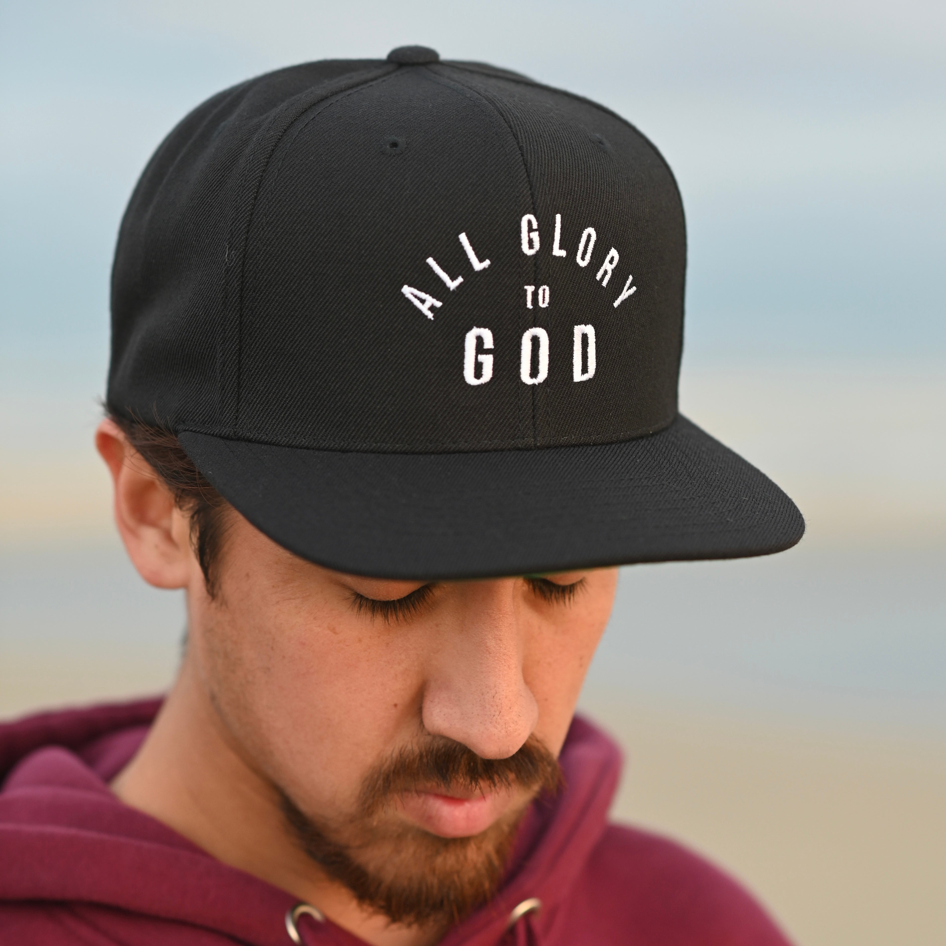 All Glory to God Embroidered Snapback Hat