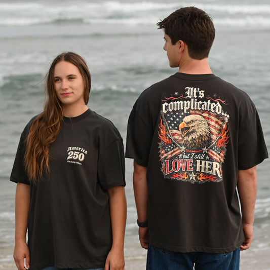 America. It's Complicated. Premium Unisex Box Tee