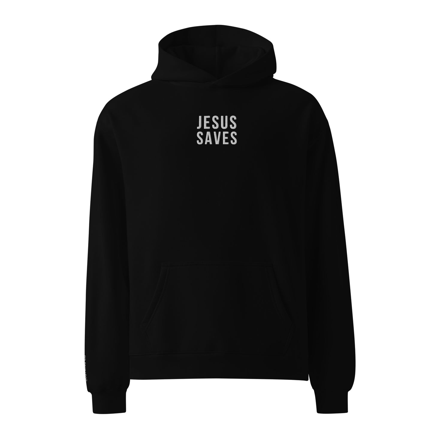 Jesus Saves Embroidered Hoodie