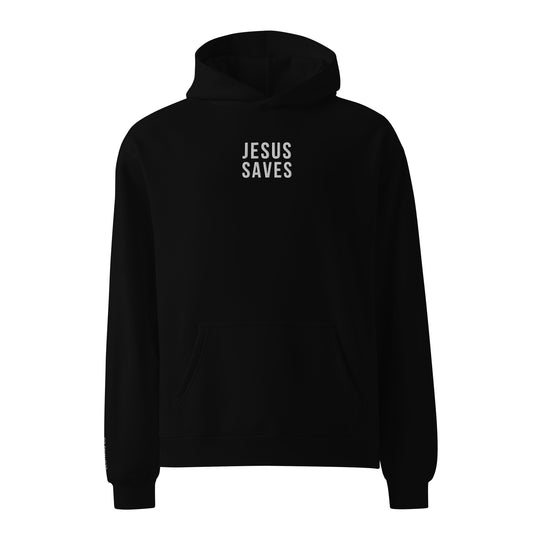 Jesus Saves Embroidered Hoodie