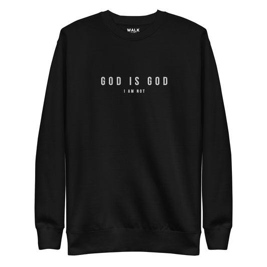 God is God Embroidered Crew