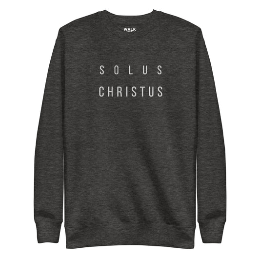 Solus Christus Embroidered Crew