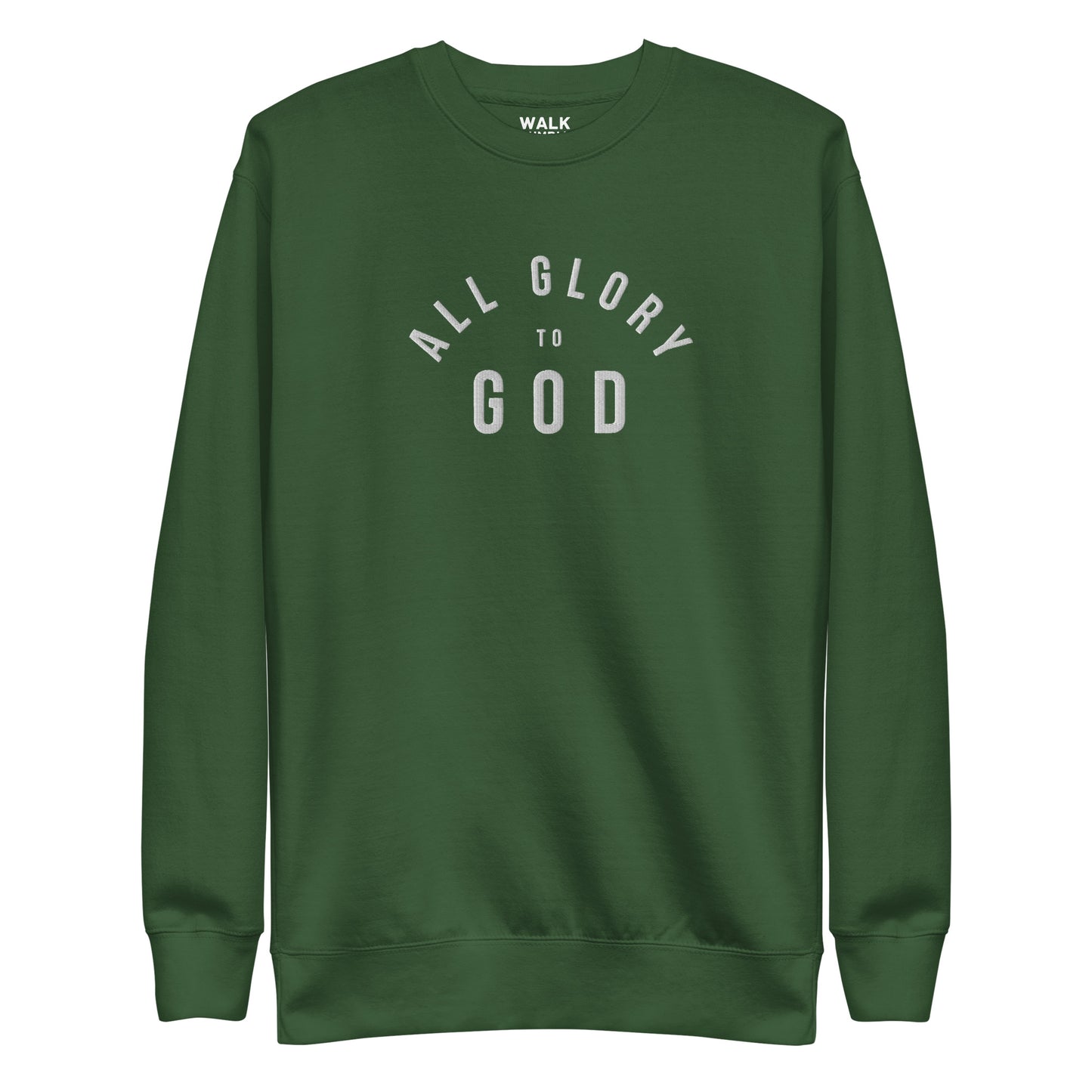 All Glory to God Embroidered  Crew